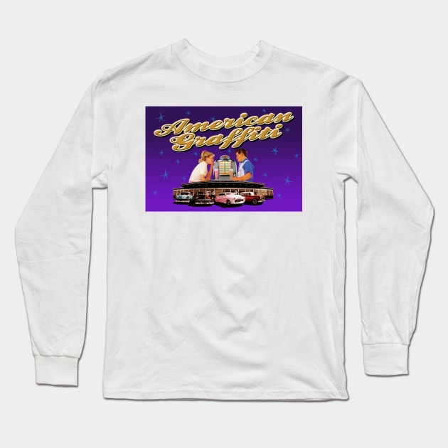 American Graffiti Long Sleeve T-Shirt by PLAYDIGITAL2020